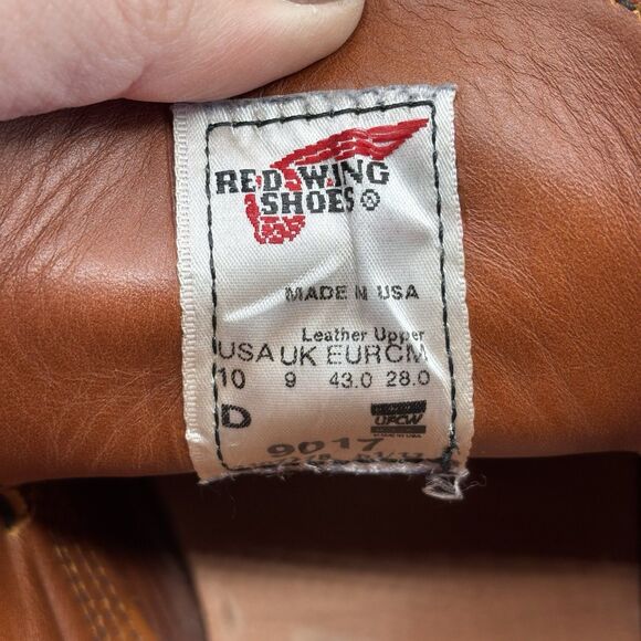 Red Wing 9017 Heritage Beckman Chukka Cigar Leather Work Mens Boots Size 10 D - Picture 8 of 8